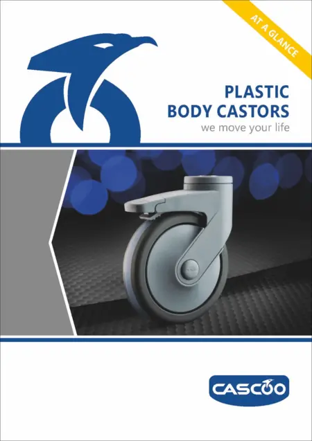 Plastic body castors