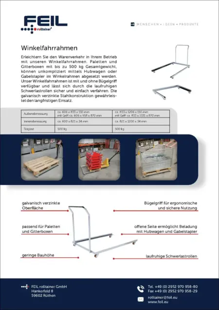 FEIL Winkelfahrrahmen